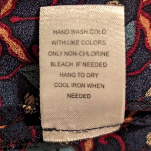 Daniel Rainn dark blue blouse, Women's plus size 1X - Picture 4 of 11